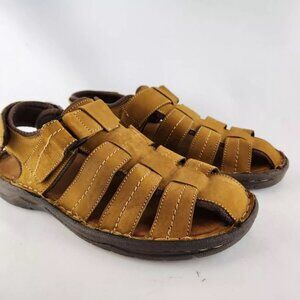 Like New!  Propet Men's Jospeh Fisherman Sandals Comfort Shoes Brown 10.5